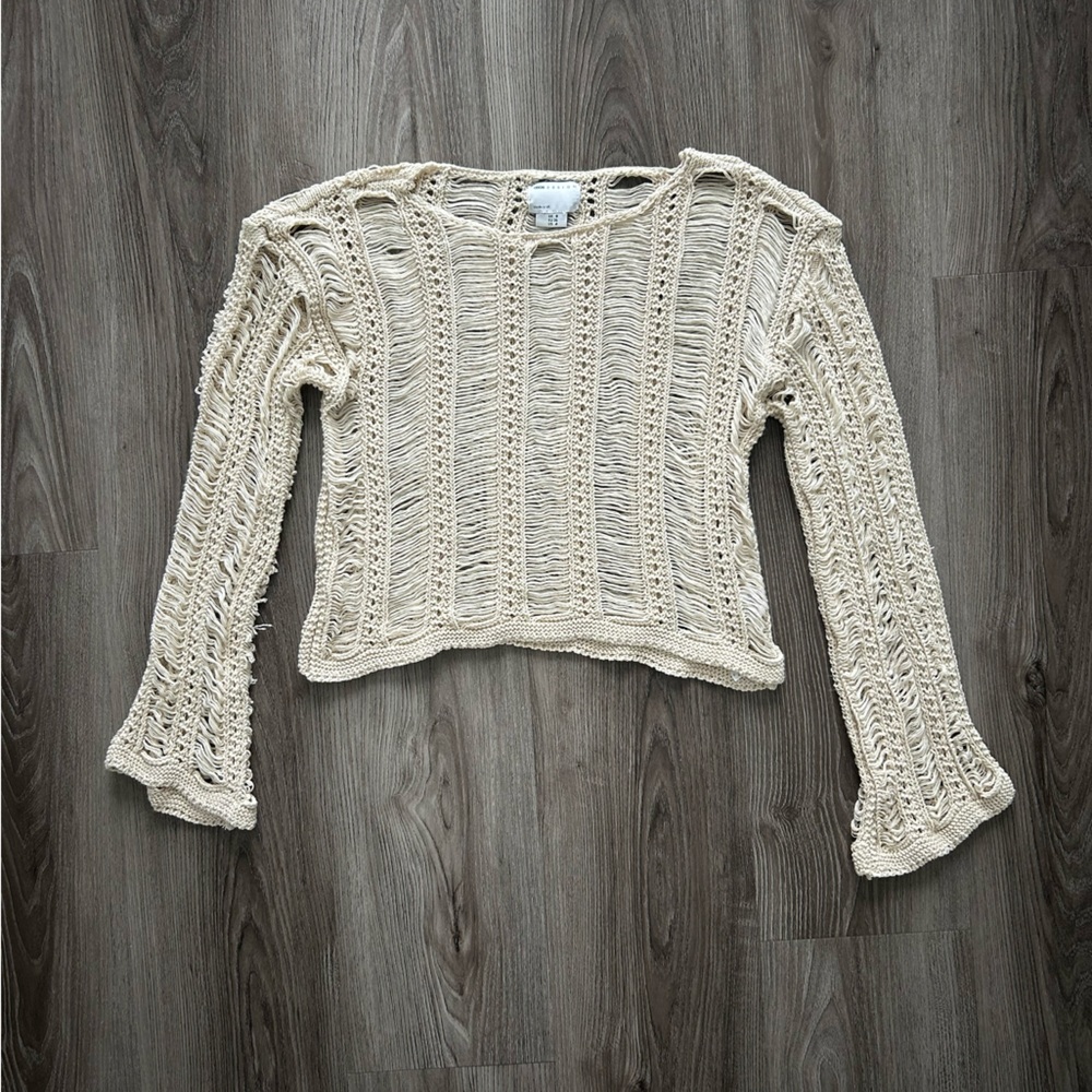 ASOS Cream Knit Blouse